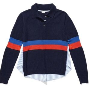 KULE the RAINEY CONTRAST KNIT SWEATER